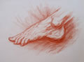 Michael Hensley Drawings, Human Feet 20